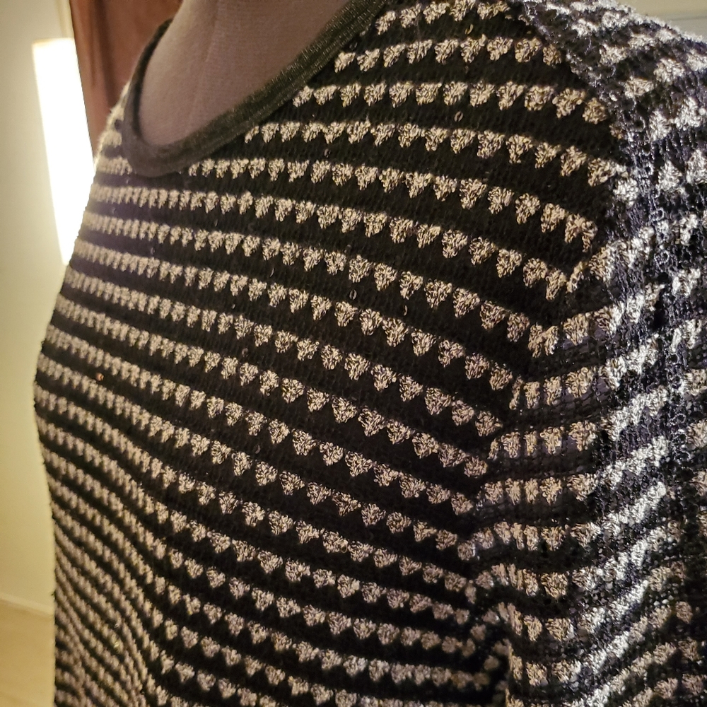 Comme USA Knitted Sparkle Shortsleeve Top